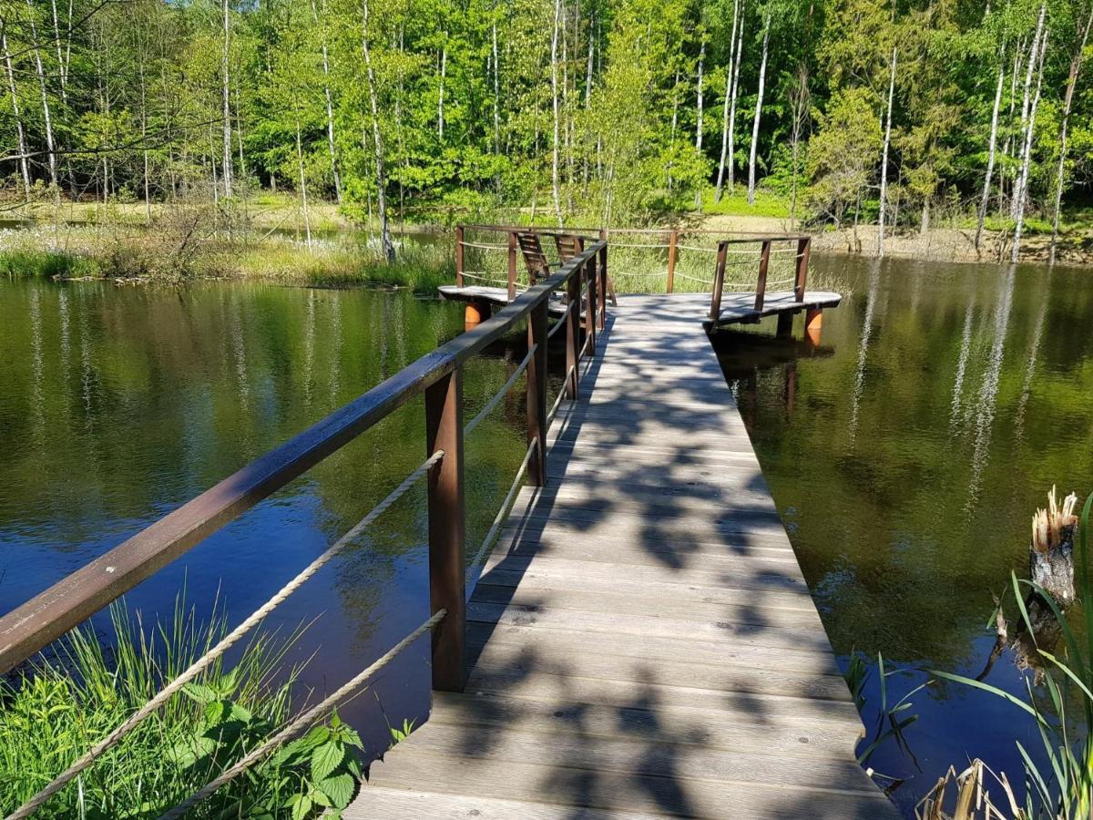 Osada Skoczkowo Komfortowe Domki Z Jacuzzi Nad Jeziorem- Sauna- Balia- Prywatny Staw Wedkarski Podiazy Exterior photo