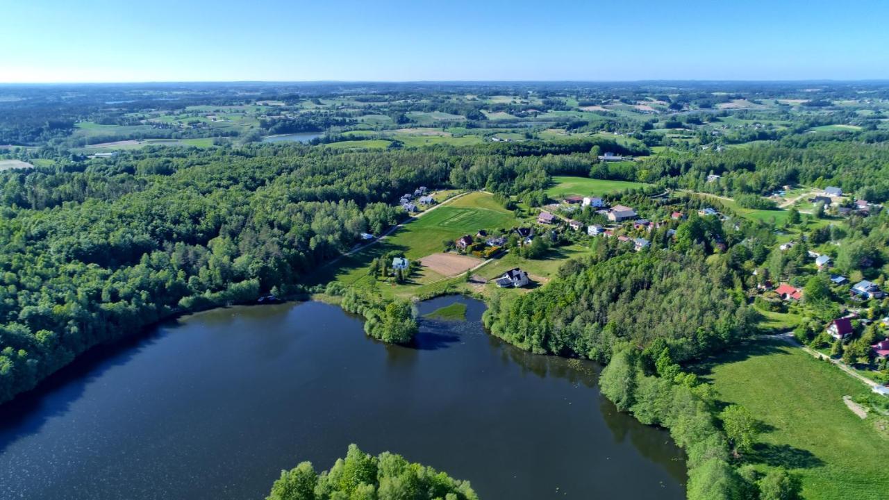 Osada Skoczkowo Komfortowe Domki Z Jacuzzi Nad Jeziorem- Sauna- Balia- Prywatny Staw Wedkarski Podiazy Exterior photo
