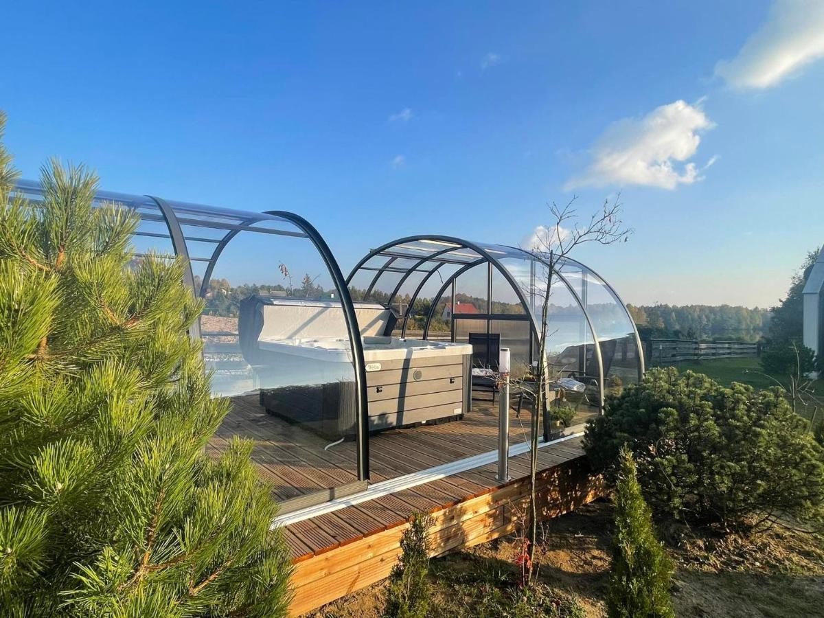 Osada Skoczkowo Komfortowe Domki Z Jacuzzi Nad Jeziorem- Sauna- Balia- Prywatny Staw Wedkarski Podiazy Exterior photo